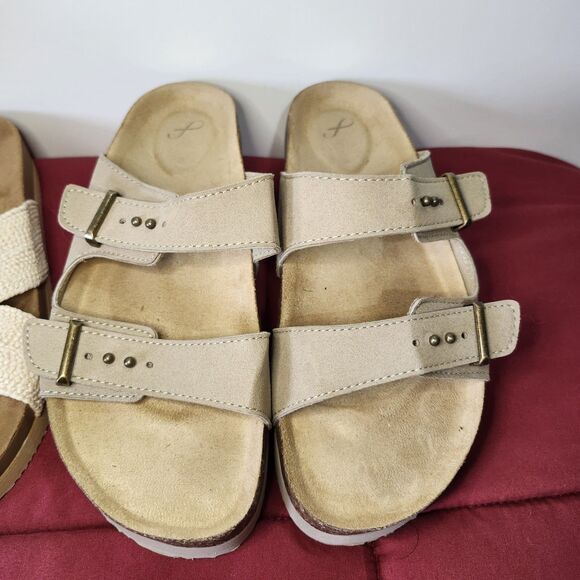 Freely Academy Women’s Sandals Size 8B Lot of 2 Slip-On Comfort Slides - Picture 2 of 10